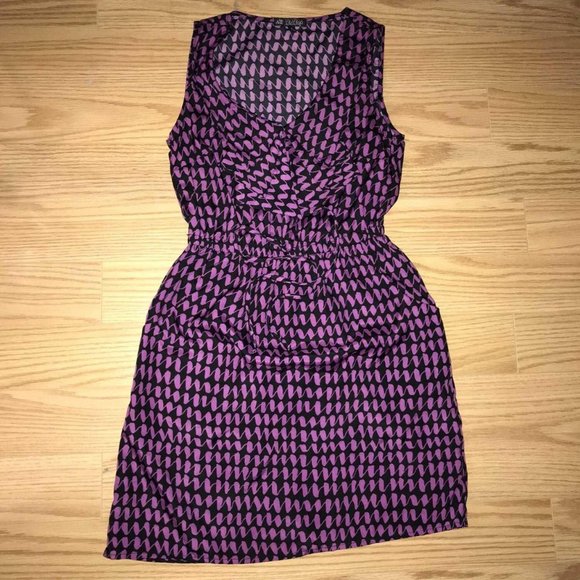 SHORT PURPLE DRESS WITH POCKETS! - Picture 2 of 4